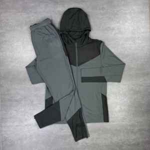 Ensemble de survêtement d'hiver 2 en 1 pour homme, coupe-vent léger 100 % coton, imperméable, séchage rapide, avec logo personnalisé et taille élastique pour l'extérieur - Product Image 6