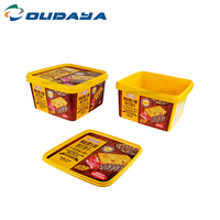 3Litre 3000ml IML Printing LOGO Customization Injection Container PP Plastic Cookie Candy Biscuit Box avec couvercle