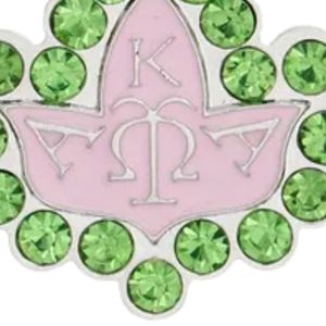 Pink Green Stone Ivy Letter Stud Earrings Women Fashion <b>Jewelry</b> Elegant 24K Gold Plated Crystal Accessory Gift for Party - Product Image 6