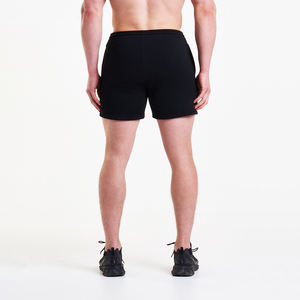 Shorts de basketball personnalisés en polyester/coton pour hommes, style streetwear, imprimé 3D uni sur le devant, anti-plis, en molleton. - Product Image 5