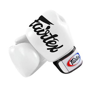 นวมชกมวย Fairtex แบบสั่งทำพิเศษ หลายสี คุณภาพพรีเมียม หนังแท้ กันน้ำ แบบผูกเชือก สำหรับฝึกซ้อมและต่อสู้ MMA - Product Image 4