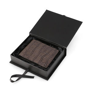 Cartera de Alta Calidad al por Mayor, Delgada, con Bloqueo RFID, para Hombre, de Cuero Genuino, con Logotipo Personalizado, Multifuncional, de Lujo, para Tarjetas - Product Image 4