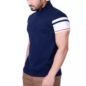Camisa para Hombre con Tela de Punto Antiarrugas, Estampado de Rayas Blancas, Manga Corta, para Golf - Product Image 6