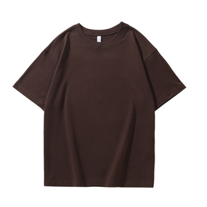 T-shirt en coton pur à 100 %, col rond, épaules tombantes, manches courtes, double fil 280g, prix usine Chine-Bangladesh, vente en gros - Product Image 3