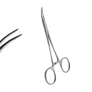 Fórceps para arteria Adson, mordazas dentadas curvadas, abrazaderas hemostáticas de 18,5 CM, mordazas dentadas, fabricante de instrumentos quirúrgicos de Pakistán - Product Image 1