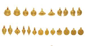 Colgantes y medallones de oro puro de 22 quilates |   Diseños Tradicionales de Templos y Religiones Indias |   Joyería al por mayor con costos de fabricación bajos - Product Image 2