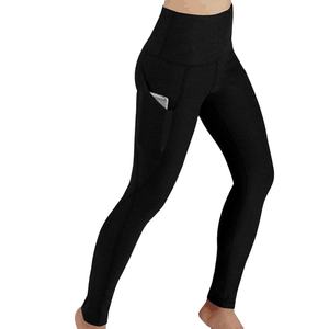 Pantalones de Yoga de Fitness para mujer, mallas deportivas elásticas para gimnasio, Control de barriga, para correr, sin costuras - Product Image 1