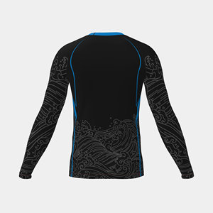 <b>Surf</b> Rash Guard for Men Long Sleeve UV Protection Quick Dry Swim Shirt USA Europe Trending Water Sports Wear - Product Image 6