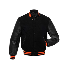 OEM Customized Letterman Wool Leather Plus Size Men's Varsity <b>Jacket</b> Chenille Patches Custom Embroidery Logo Varsity <b>Jacket</b> - Product Image 6