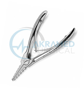 Pince à ouvrir les anneaux de piercing corporel 15 cm 5 encoches en acier inoxydable Instrument chirurgical de tatouage certifié CE ISO - Product Image 6