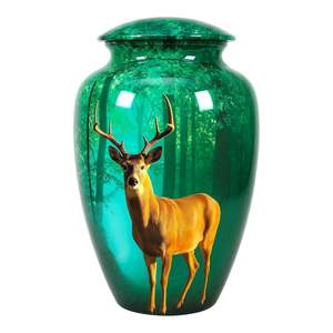 Urna Conmemorativa para Cremación de Adultos con Hermosa Imagen de Perro, 200 Pulgadas Cúbicas, Ecológica, Personalizable, Estilo Europeo/Americano - Product Image 2