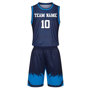 Uniformes de Baloncesto de Último Diseño en Oferta, Precios Económicos, Venta al Por Mayor de Fábrica, Conjunto de Camiseta de Baloncesto Hecha de Poliéster - Product Image 2