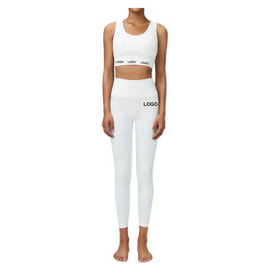 ชุดออกกำลังกายผู้หญิงไซส์ใหญ่แบบปรับแต่งได้ ชุดบราและเลกกิ้ง 2 ชิ้น คุณภาพสูง ผลิตจากโพลีเอสเตอร์/ไนลอน ชุดบราสำหรับเล่นกีฬาและวิ่งจ๊อกกิ้ง - Product Image 6