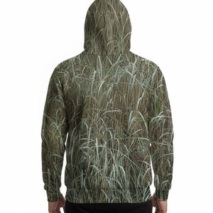 เสื้อฮู้ดลายพรางลำลองสำหรับผู้ชาย ขายส่ง ผู้ผลิต OEM ลายพรางพิมพ์ทั่วตัว เสื้อฮู้ดสำหรับล่าสัตว์ ผ้าคอตตอนผสมเนื้อหนัก ซักแล้ว รุ่น V - Product Image 3