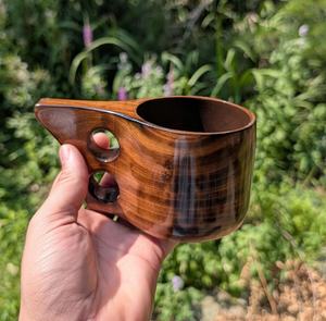 Taza de Senderismo Kuksa de Madera de Lujo para Exteriores, Estilo Moderno, Alta Calidad, Diseño Personalizado con Logotipo, Ligera, Ecológica, para Fiestas y Senderismo - Product Image 2