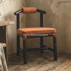 Silla de Comedor de Bambú Ecológica Tongko, Muebles de Bambú Natural Hechos a Mano para Comedor Moderno, Sala de Estar de Villa - Product Image 6