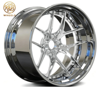 عجلات KFB مقاس 19 و20 و21 و22 بوصة مكونة من 3 قطع مصنوعة بالحدادة، جنوط عميقة مخصصة لسيارات BMW ومرسيدس بنز وأودي وبورش
