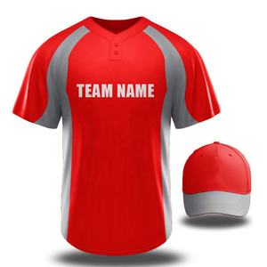 Camiseta de Béisbol de Estilo Libre, Superventas, Diseño Personalizado, Media Manga, Dos Botones, Color Negro - Product Image 1