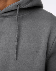 Ensemble de survêtement gris pour homme avec sweat à capuche et pantalon de jogging, tenue décontractée de sport et de détente, couleur unie, manches longues, coton mi-lourd, automne - Product Image 6