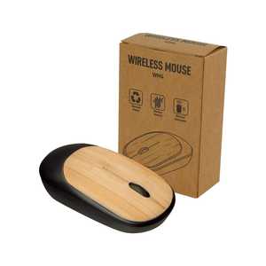 <b>Wireless</b> Bamboo Mouse Optical 3 Buttons Ergonomic Right Hand USB <b>Receiver</b> Laptop Use - Product Image 5