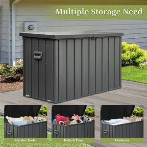 Contenitore da Esterno Impermeabile da 200 Galloni, Grande Box Portaoggetti per Patio con Serratura, per Cuscini, Copricuscini e Attrezzi da Giardino - Product Image 5