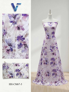 Tela de Chifón Jacquard Floral, 100% Poliéster, Ligera, Tejida y Transpirable, 150/160cm, Modelo 8936, para Vestidos de Mujer - Product Image 3