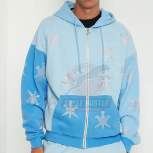 Sweat-shirts à strass pour hommes de haute qualité à prix de gros, vêtements d'hiver basiques, séchage rapide, respirants - Product Image 4