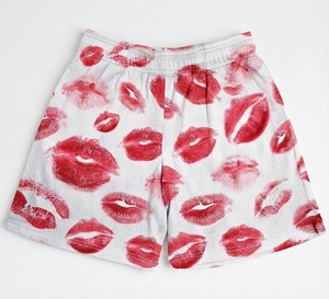 Factory Direct <b>Mens</b> <b>Shorts</b> Custom Sublimation Printed Knitted Mesh Premium <b>Quick</b> <b>Dry</b> Breathable Mid Waist Drawstring Hot <b>Shorts</b> - Product Image 2