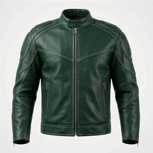 Veste en cuir de motard NAI 0406A, manteau de moto, vêtements de mode pour motocyclistes, vestes de protection, équipement de conduite durable, vente en gros - Product Image 1