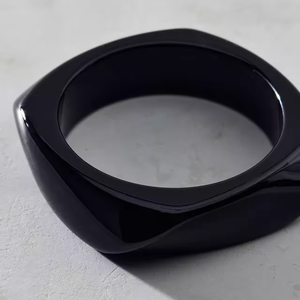 กำไลข้อมือหินอ่อนลายวินเทจเคลือบทอง งานคุณภาพสูง กำไลข้อมือผู้หญิง กำไลเรซิ่นวินเทจ - Product Image 1