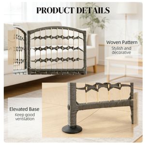 Paravento Grigio Scuro per Privacy e Divisorio Camera da Letto, Schermo a 4 Pannelli e Separatori per Ambienti - Product Image 3