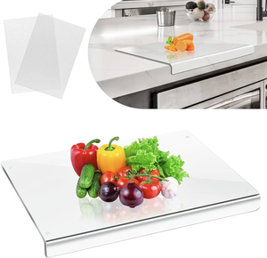 Planche à découper en acrylique, gadgets de cuisine pour hôtels et maisons, best-seller, prix d'usine, planche à découper transparente pour la cuisine - Product Image 1