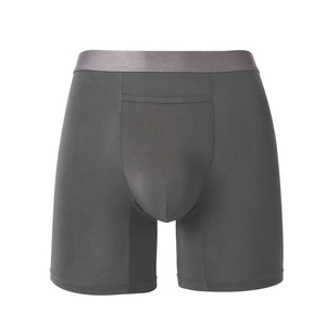 Comfort Fit Men's Mid-Rise Breathable Knitted Cotton <b>Boxer</b> Brief Eco-Friendly Fabric OEM Custom Design Wholesale Supply Waist - Product Image 6