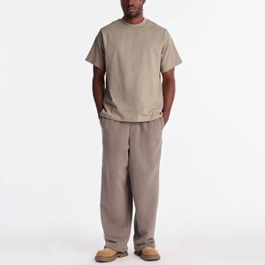 Nueva Llegada, Producto en Oferta, Camiseta de Verano para Hombre, 100% Algodón, Tejido de Punto, Corte Regular, Color Sólido - Product Image 4