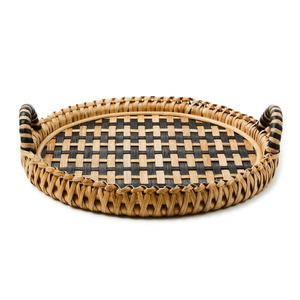 Juego de 2 bandejas de servir de ratán, las más vendidas, OEM, con platos para decoración de mesa, al mejor precio, hechas en Vietnam, al por mayor - Product Image 5