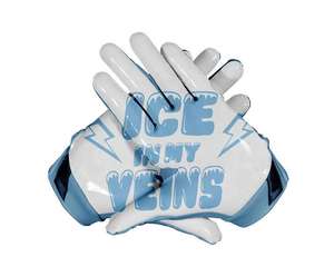 Gants de football américain personnalisés imprimés antidérapants à doigts entiers avec sangle de poignet réglable pour usage unisexe NOVERA INDUSTRIES - Product Image 4