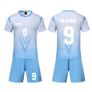 บริการ OEM เสื้อฟุตบอลพิมพ์ลายระบายอากาศแบบ Sublimation ชุดเต็ม ผู้ผลิตจากโรงงานโดยตรง ชุดฟุตบอลราคาถูก - Product Image 1