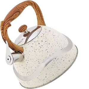 Floral Enamel <b>Tea</b> Kettle Vintage Printed Teapot Heat Resistant Handle Stovetop Water Boiler Decorative Kitchen Use - Product Image 6