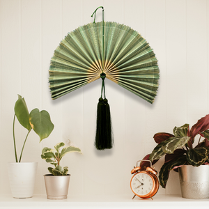 พัดไม้ไผ่แขวนผนังสำหรับตกแต่งผนัง พัดทำมือสำหรับหัวเตียง ผลิตตามสั่ง ทำในเวียดนาม - Product Image 4