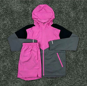 <b>Men's</b> Stylish <b>Summer</b> Knitted Windbreaker <b>Jacket</b> Custom Fashion Solid Warm with Hooded Collar and Thin Zipper Wholesale Set - Product Image 1