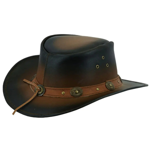 Personalized Classic Leather Cowboy <b>Fedora</b> Felt <b>Hat</b> with Customized Logo Unisex Adult Outdoor Travel & Sports Four Seasons <b>Hat</b> - Product Image 1