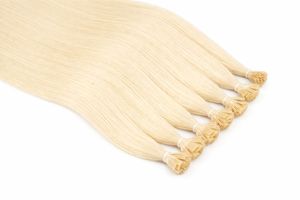 Extensiones de Cabello Liso de 22 Pulgadas con Puntas de Queratina, Color Rubio Claro, Calidad Super Double Drawn - Product Image 3