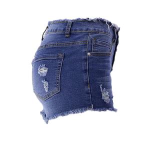 Shorts de Mezclilla de Cintura Alta para Mujer, a la Moda, Casuales de Verano, Super Desgastados, Personalizables - Product Image 2