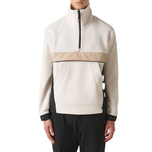 Sudadera de Forro Polar con Media Cremallera, 100% Algodón Premium, Ecológica, Transpirable, de Secado Rápido, con Bolsillo, Informal para Exteriores, con Capucha y Cremallera de Cuarto - Product Image 1