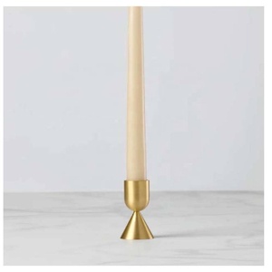 Hot Selling Short Taper Candle Holder Decorative Solid Brushed <b>Brass</b> <b>Candlestick</b> Holder for Table Centerpiece Dinner Party Decor - Product Image 2