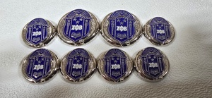 Wholesale High-quality Customize ZETA PHI BETA Sorority Custom <b>Buttons</b> for blazers in Silver color 8 <b>Buttons</b> - Product Image 4