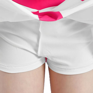 En gros, uniforme de pom-pom girl pour femmes, haut à col rond et dos nageur, jupe trapèze à taille élastique, costume personnalisé pour équipe de danse scolaire 2026 - Product Image 5