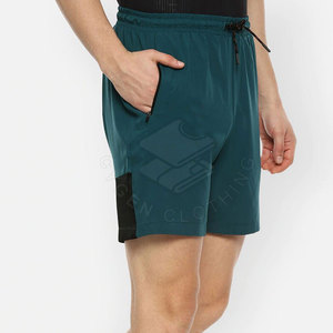 Shorts de sport décontractés pour hommes, mi-longs, avec cordon de serrage, respirants, séchage rapide, écologiques, 100 % coton, service OEM, confortables et athlétiques - Product Image 4