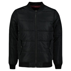 Doudounes rembourrées conception entièrement chaude doudoune doudoune coupe-vent à l'intérieur doublure couleur noire respirant tenue décontracté - Product Image 1