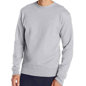 Men's Long Sleeve Fleece <b>Sweatshirt</b> with Crew Neck Custom Made OEM Design Plain Dyed for Winter Season - Product Image 1